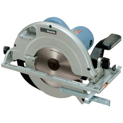 Electric circular hand saw in silver and blue with a black handle, suitable for cutting wood and other materials.