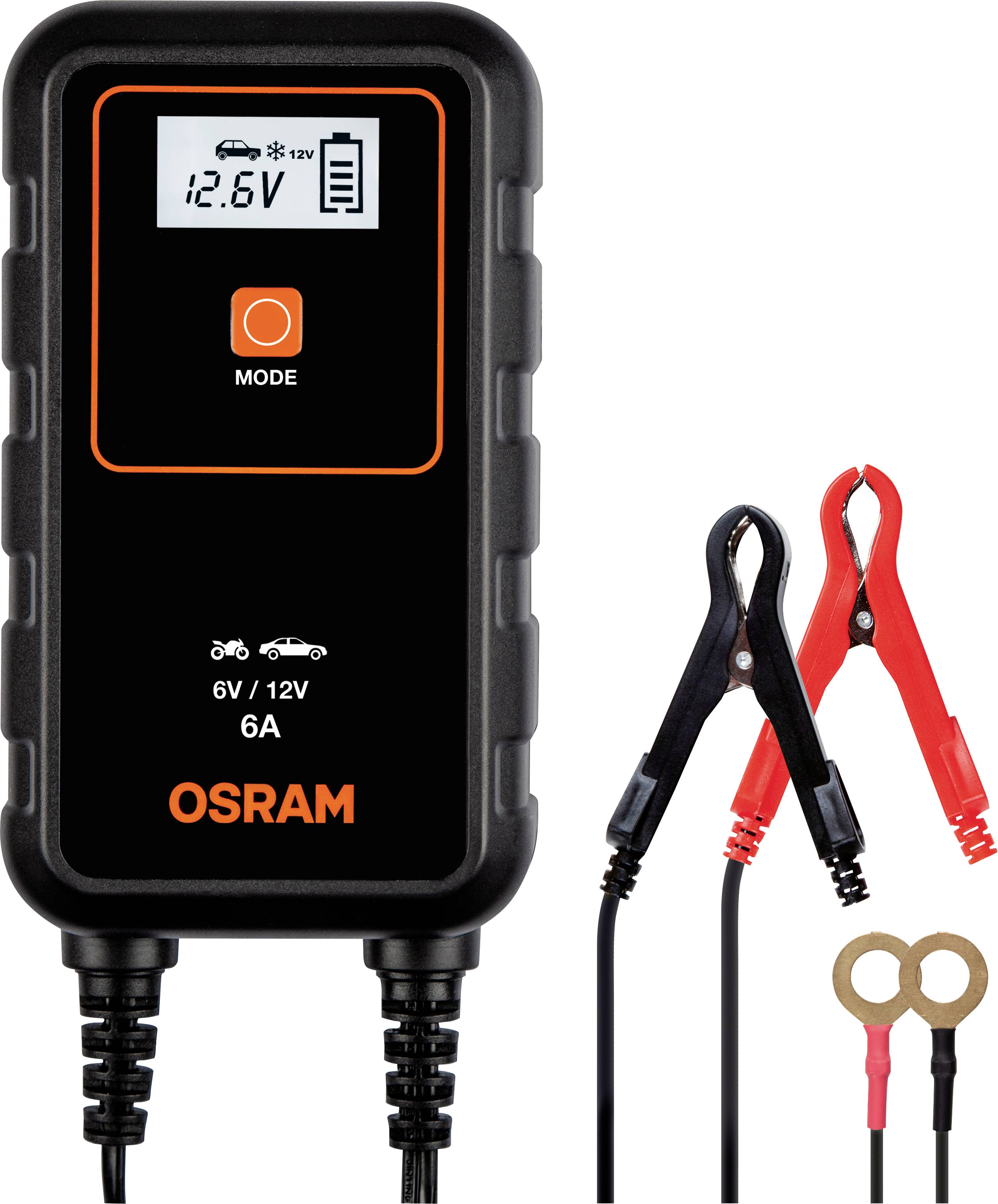 OSRAM OEBCS906 4052899620537 Automatic charger 6 V, 12 V 2 A, 6 A 2 A, 6 A