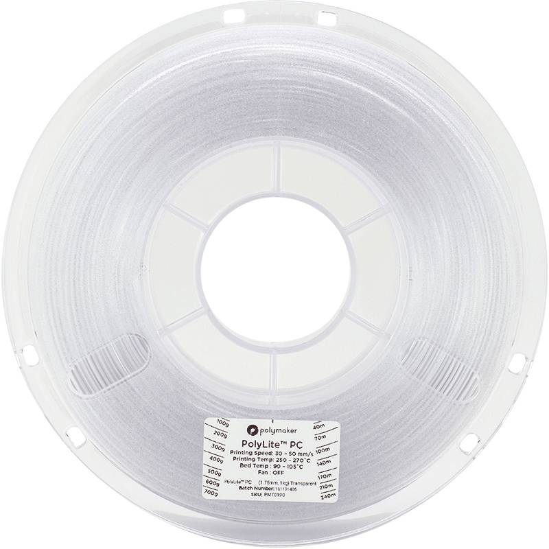 Polymaker 70191 PolyLite PC Filament PC 2.85 mm 1000 g Transparent 1 pc(s)-6