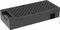 Black, rectangular object with many small holes on top, presumably a technical device or accessory.