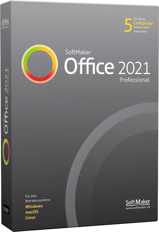 SoftMaker Office 2021 PRO 1-year, 5 licences Windows Office package