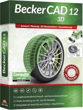 Markt & Technik 80861 BeckerCAD 12 3D Full version, 1 licence Windows CAD