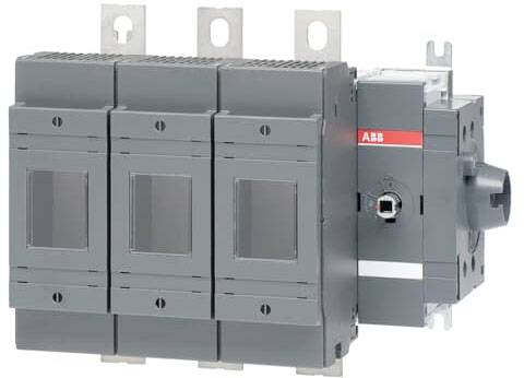 A grey ABB electrical switch with multiple units, suitable for industrial applications.