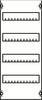 Striebel & John 2CPX037591R9999 1V0A in-line device module row spacing 125mm, 4RE / BH0, 1FB Multi-tier rack mount panel No. of rows 4 1 pc(s)