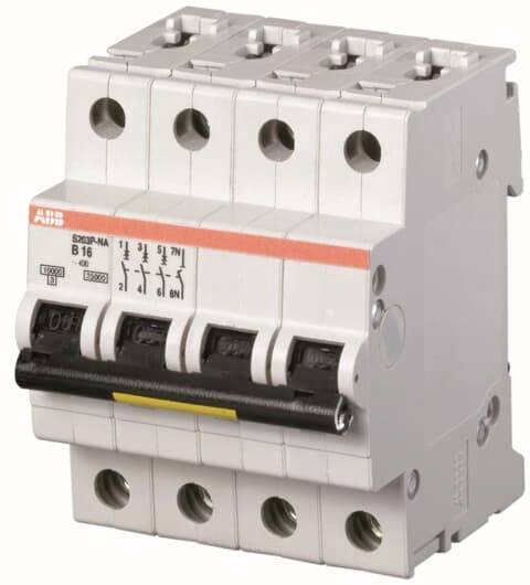ABB 2CDS283103R0164 S203P-C16NA Circuit breaker 4-pin-0