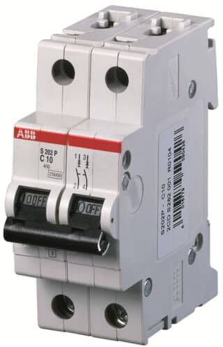 ABB 2CDS282001R0104 S202P-C10 Circuit breaker 2-pin-0