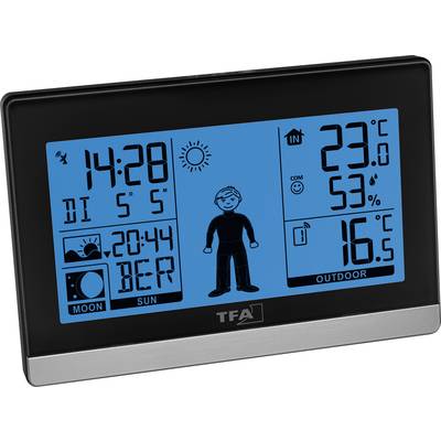 TFA Dostmann Weather Boy 35.1159.01 Wireless digital weather station Forecasts for 8 hours Max. number of sensors 3