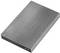 External hard drive in a silver casing with USB connection, suitable for data storage and transfer. 'Intenso' trademark on the surface.