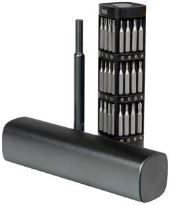 Joy-it WE-0003 WE-0003 Tool kit Bit set, Precision engineer, Mobile phone, DIYers, Apprentices, Model making, Smartphones Storage box, Magnetic 46-piece