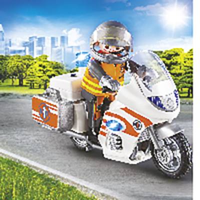 Playmobil® City Life Emergency medical motorcycle with flashing light 70051-1