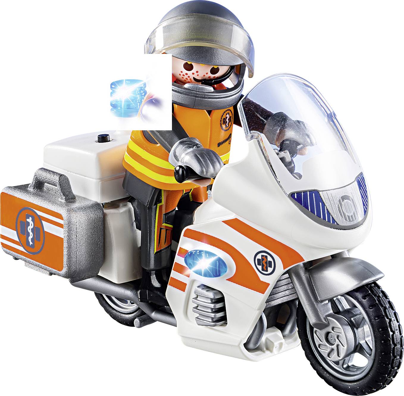Playmobil® City Life Emergency medical motorcycle with flashing light 70051-5