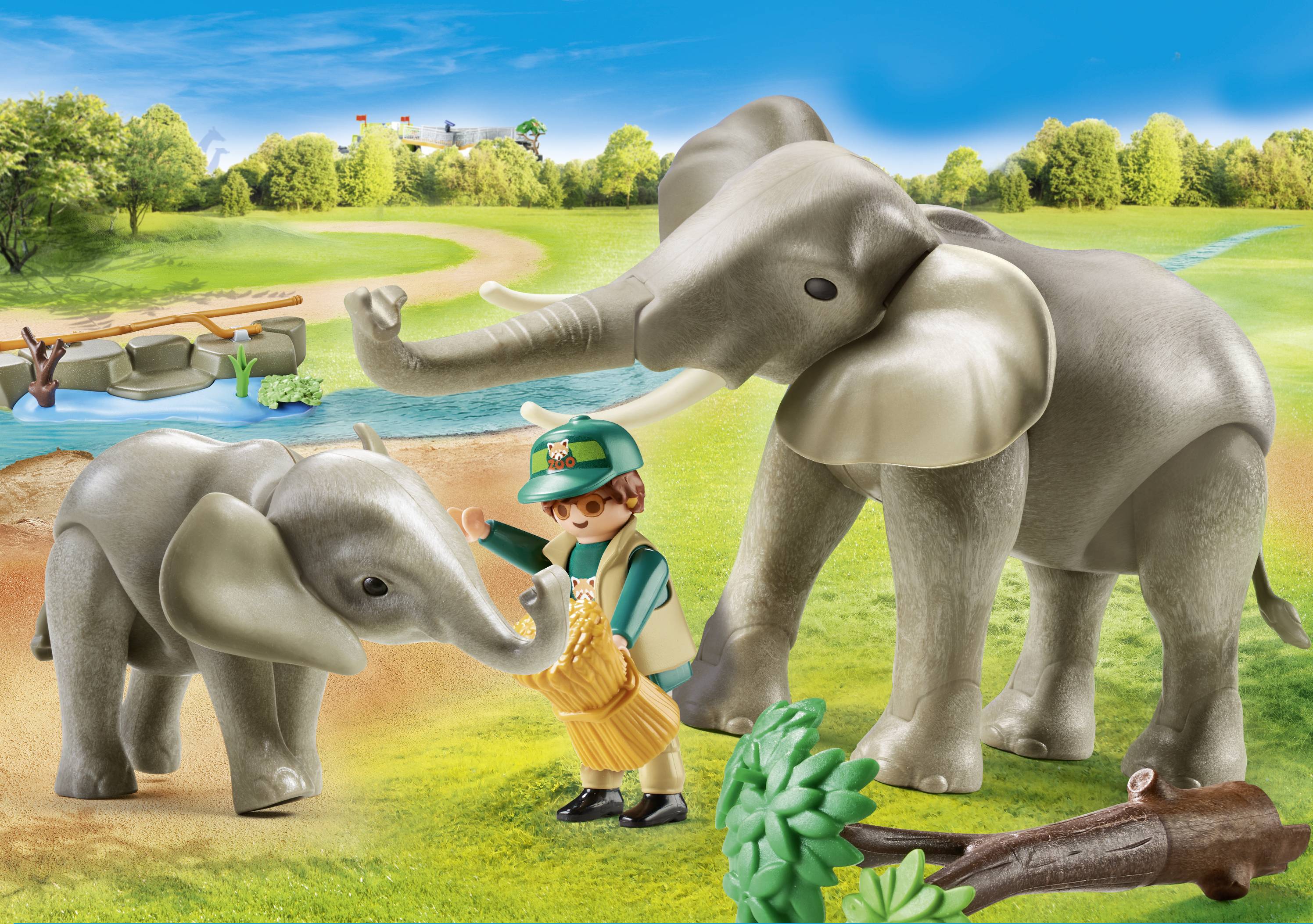 Playmobil® Family Fun Elephants in the open-air enclosure 70324-1