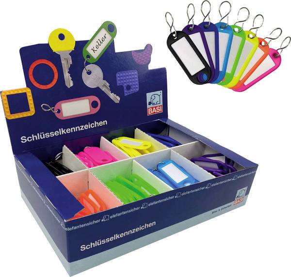 Basi Key ring 8500-9010  8-colour 1 Set