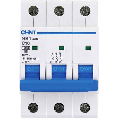 Chint 179877 NB1L Circuit breaker    3-pin 6 A  