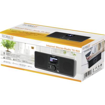 Technaxx TX-153 Internet desk radio Internet USB, Wi-Fi, Internet radio Black-9