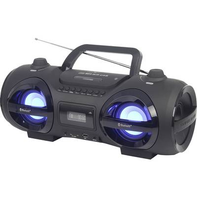 Reflexion CDR900BT Boombox FM AUX, Bluetooth, CD, SD, FM, USB Black-0