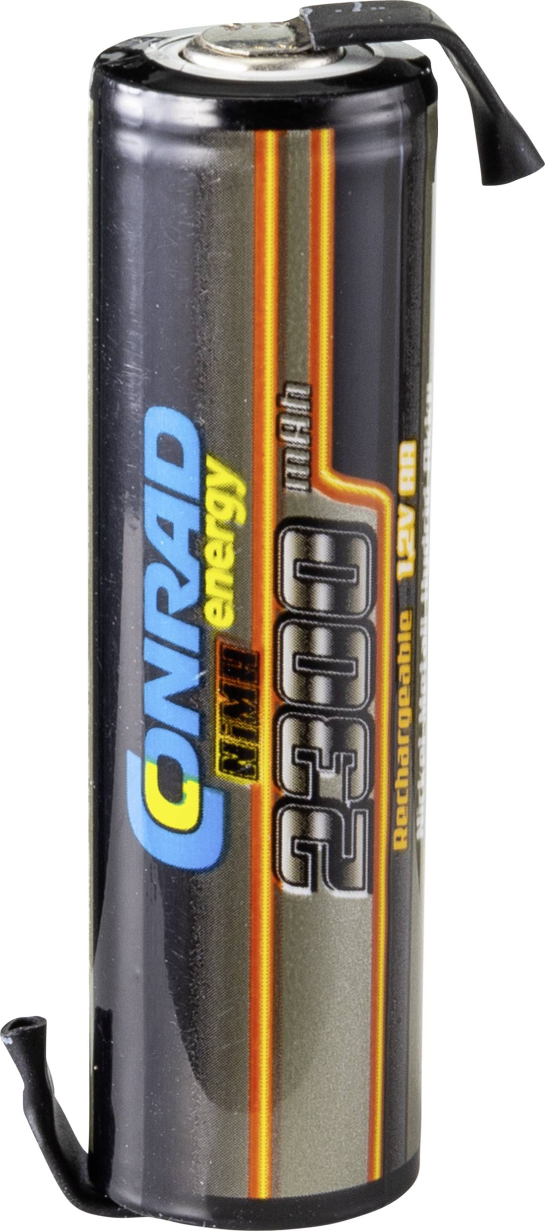 Conrad energy Scale model single-cell battery NiMH AA 1.2 V 2300 mAh with solder lugs-0