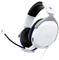 A white headset with a microphone arm, suitable for gaming and communication. Comfortable ear cushions and adjustable headband.