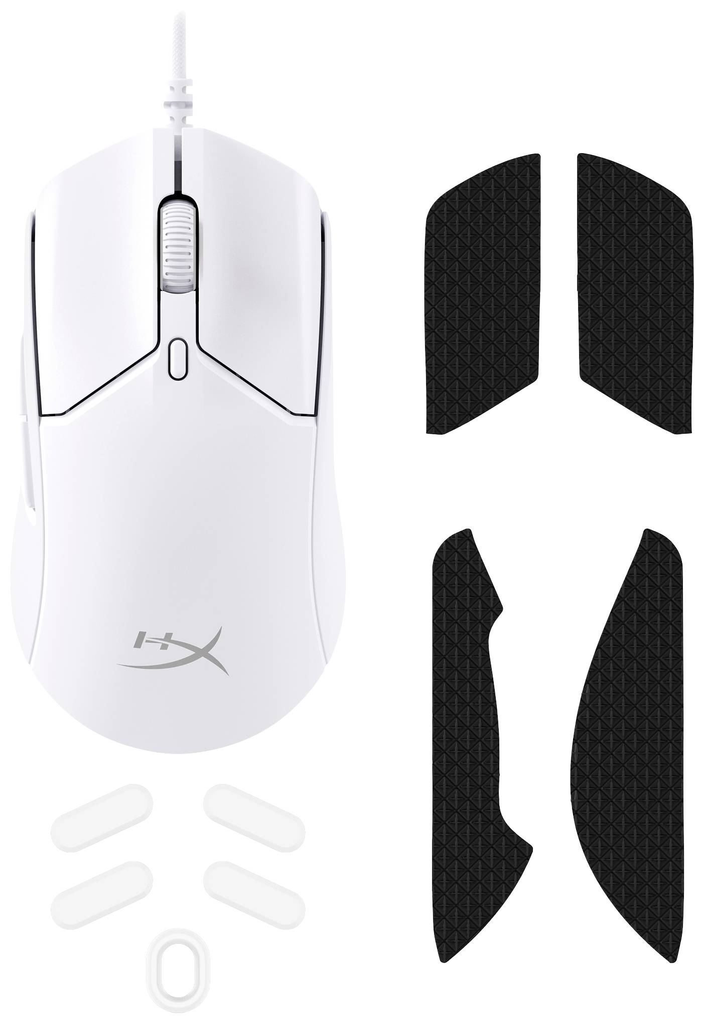HyperX Pulsefire Haste 2 Gaming mouse Corded Optical White 6 Buttons 26000 dpi Backlit