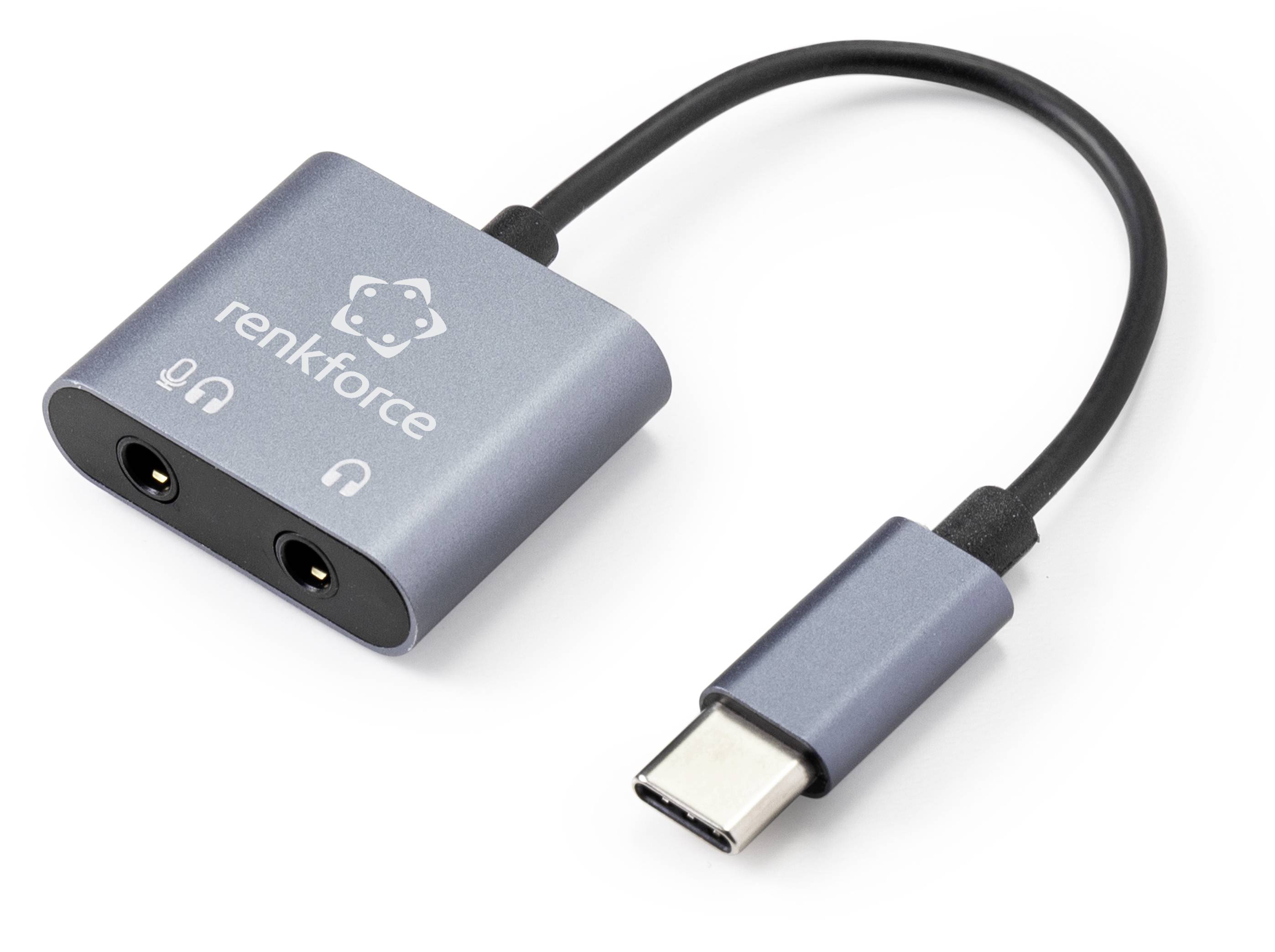 spændende marked Kronisk Renkforce Audio/phono Adapter [1x USB-C® plug - 2x 3.5 mm socket]  RF-4671302 | Conrad.com
