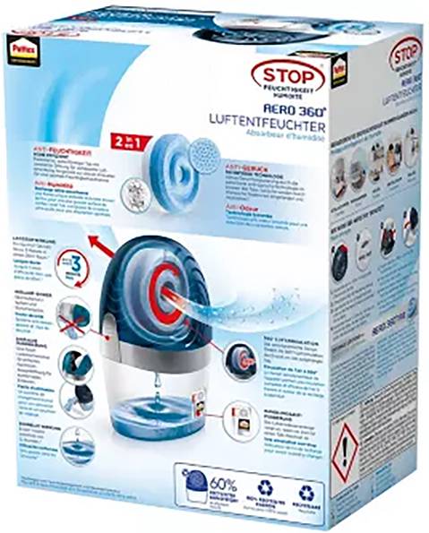 Pattex Aero360 Dehumidifier 50 m³ White, Blue-2