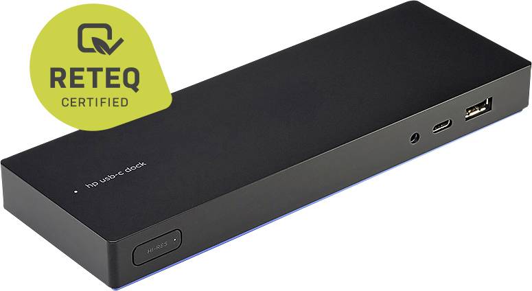 HP Laptop docking station Refurbished (very good) Elite USB C Compatible with: HP Elitebook, Chromebook, ProBook, ZBook USB-C powerd, Charging function