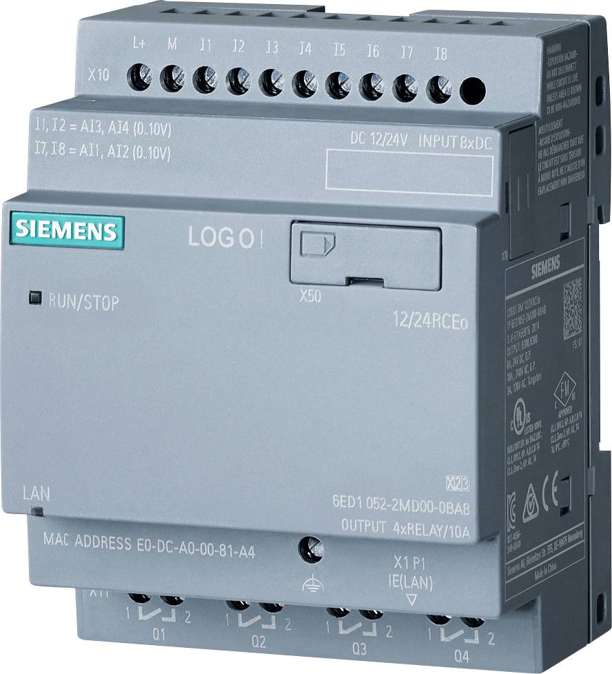 Siemens Logo 8-12/24RCE Logikmodul  6ED1052-1MD08-0BA1 