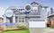 A modern house with a smart speaker playing music. Range of 150 metres outdoors highlighted.