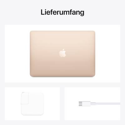 Apple 33.8 cm (13.3 inch) WQXGA+ Apple M1 8-Core CPU 8 GB RAM 512 GB SSD Apple M1 Gold MGNE3D/A-5
