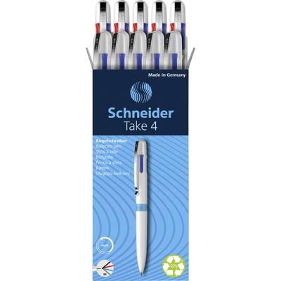 Buy Schneider 10 pc(s) Take 4 138049 Multi-colour ballpoint pen Ink colour:  Black, Red, Blue, Green N/A