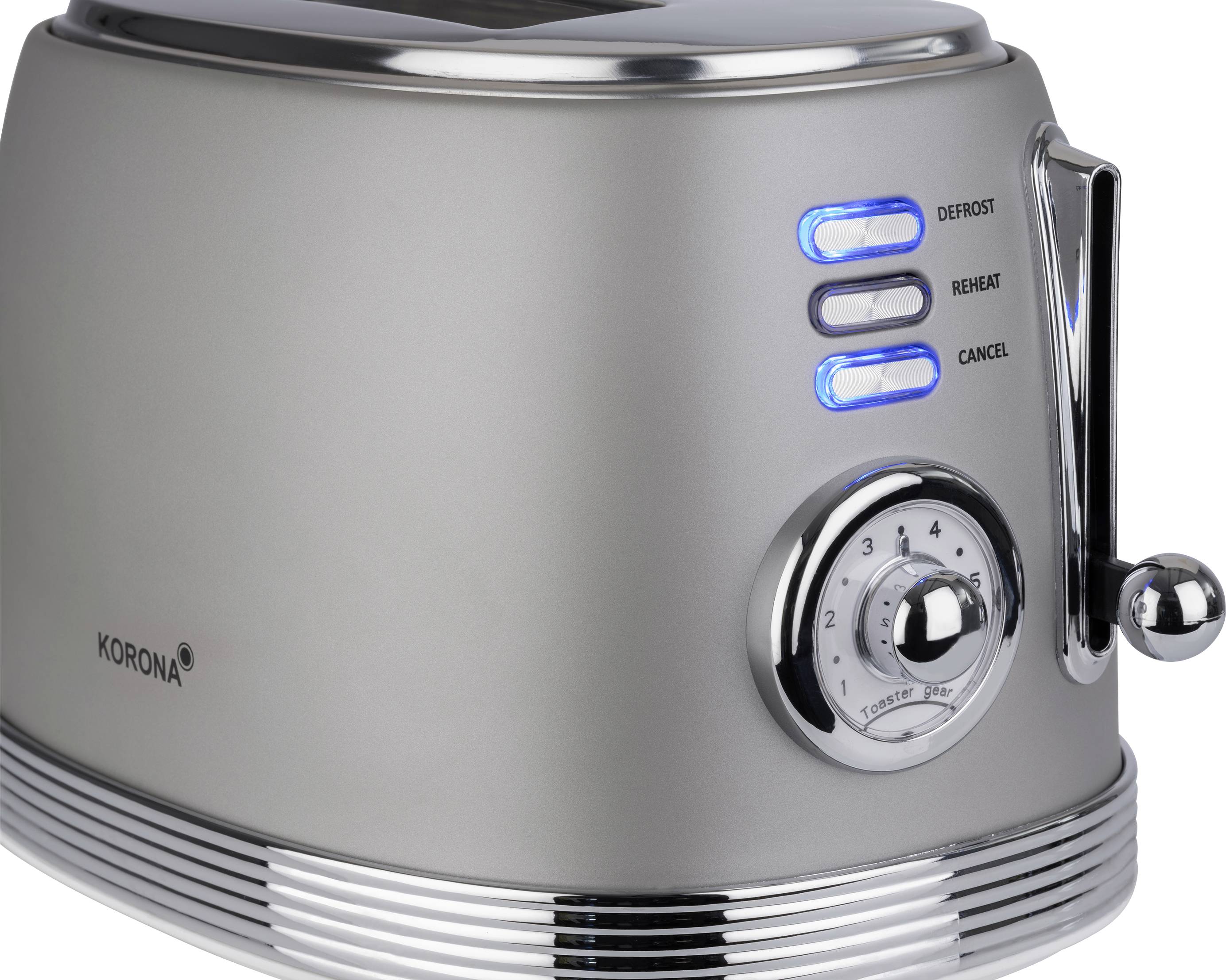 Korona Retro Toaster Toasting function, with home baking attachment