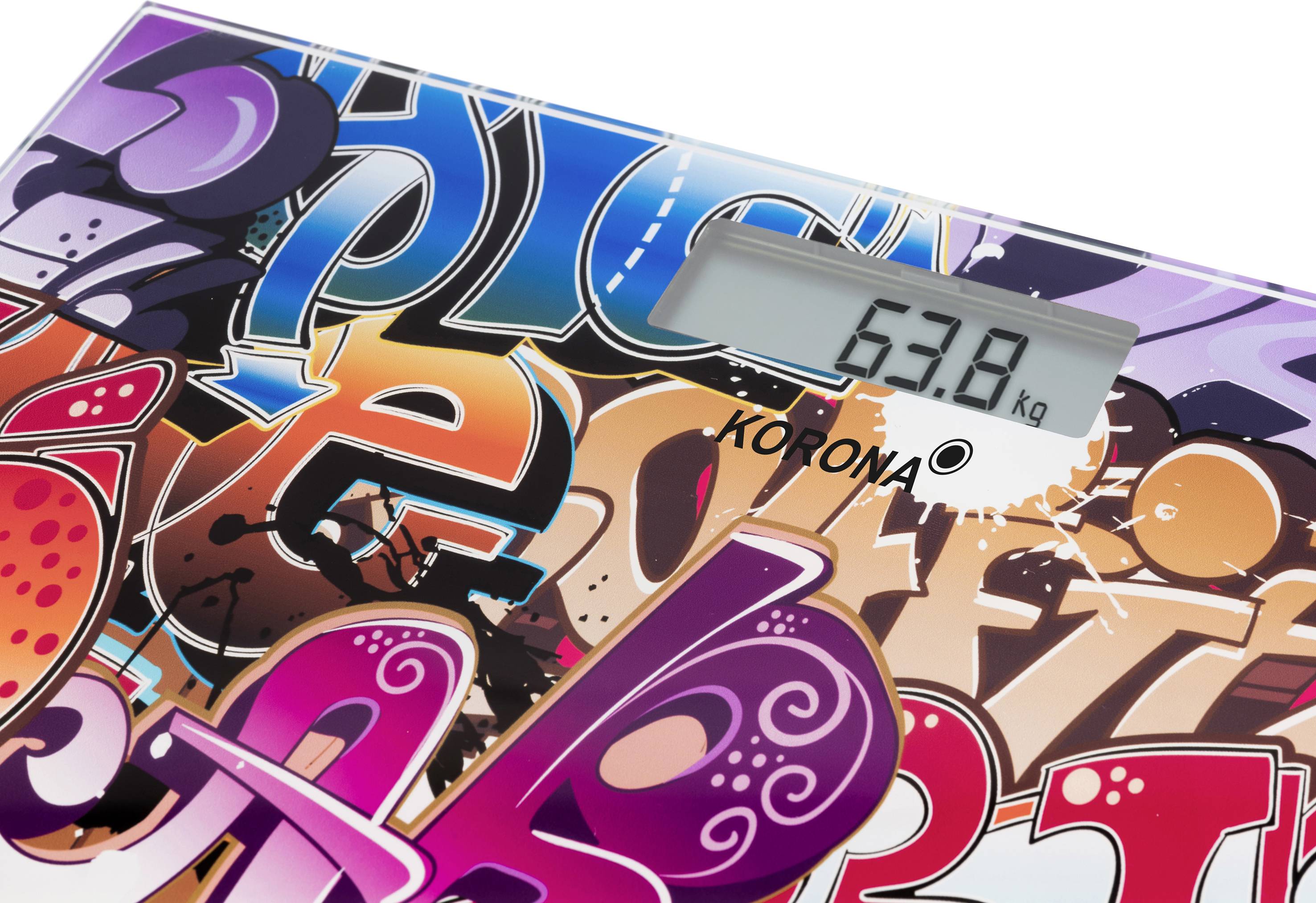 Korona TONI Digital bathroom scales 73580 Weight range=150 kg Multi-coloured-1