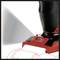 A power drill with LED light illuminates the surface being worked on. The focus is on the precision of the tool.