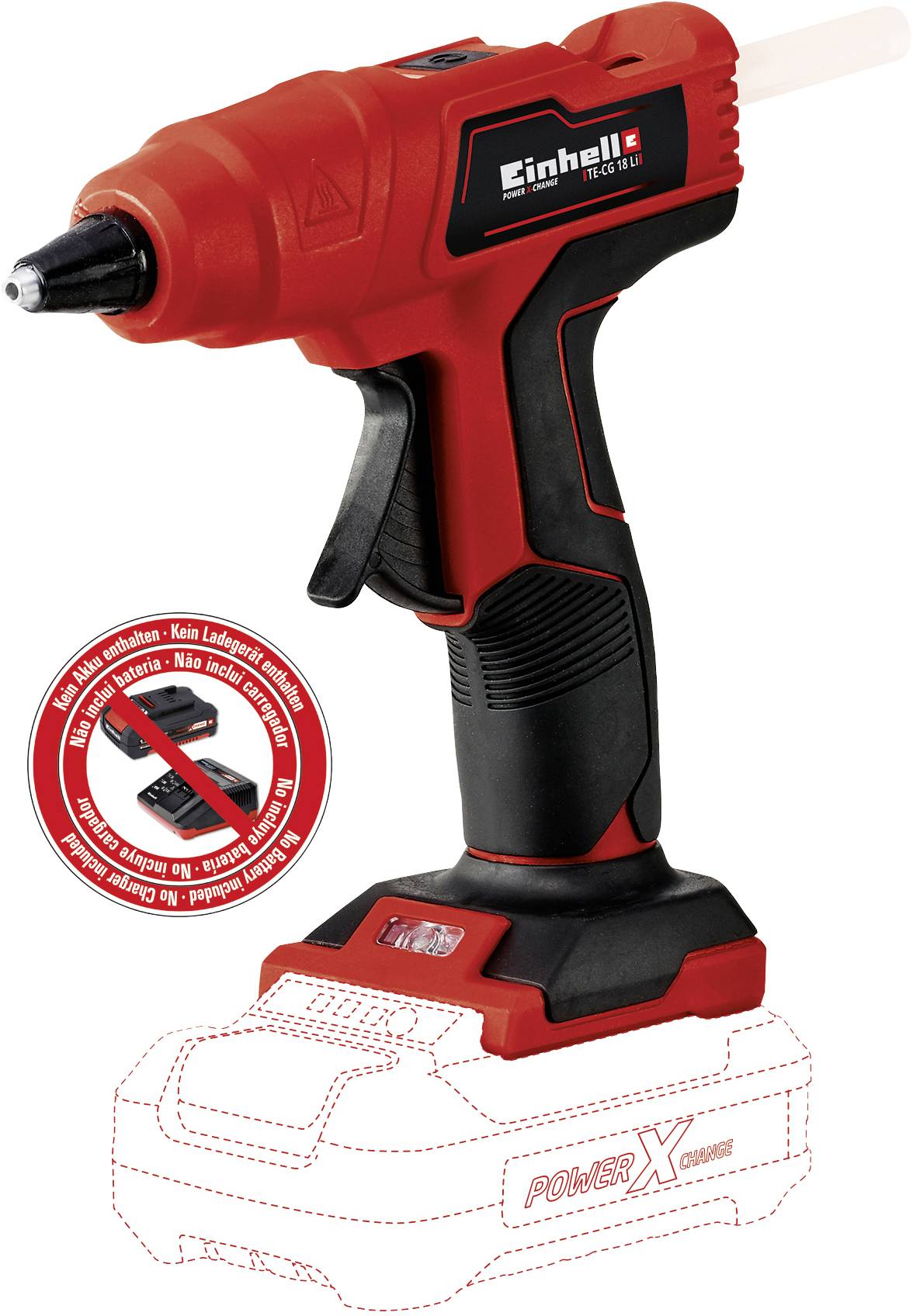 Einhell Power X-Change TE-CG 18 Li - Solo Cordless glue gun incl. accessories 11 mm 1 pc(s)-8