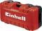 Red tool case with 'Einhell' branding, robust design for transporting tools.