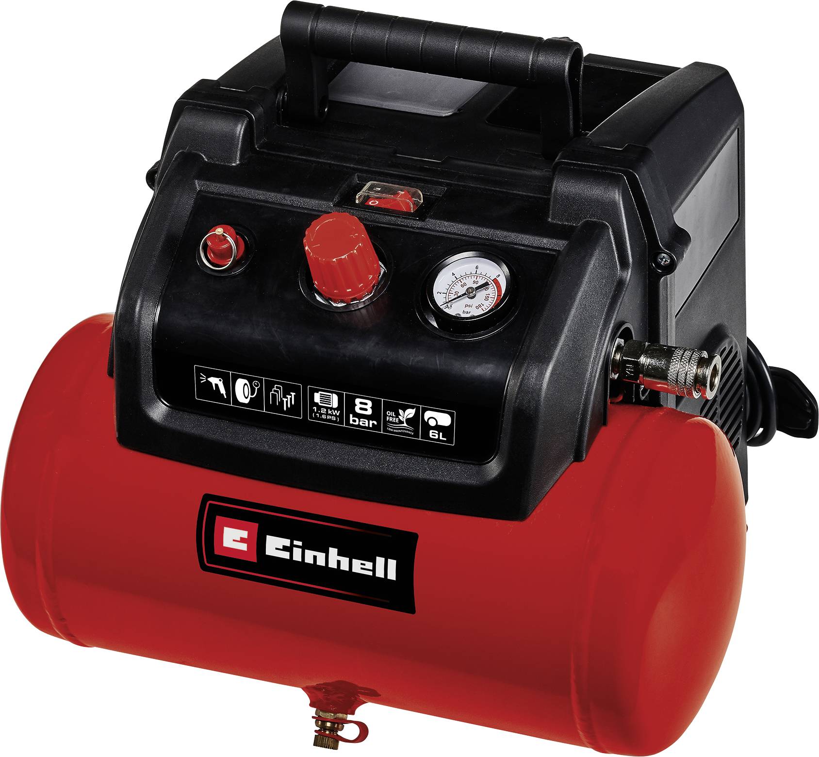 Einhell Air compressor TC-AC 190/6/8 OF Set 6 l 8 bar