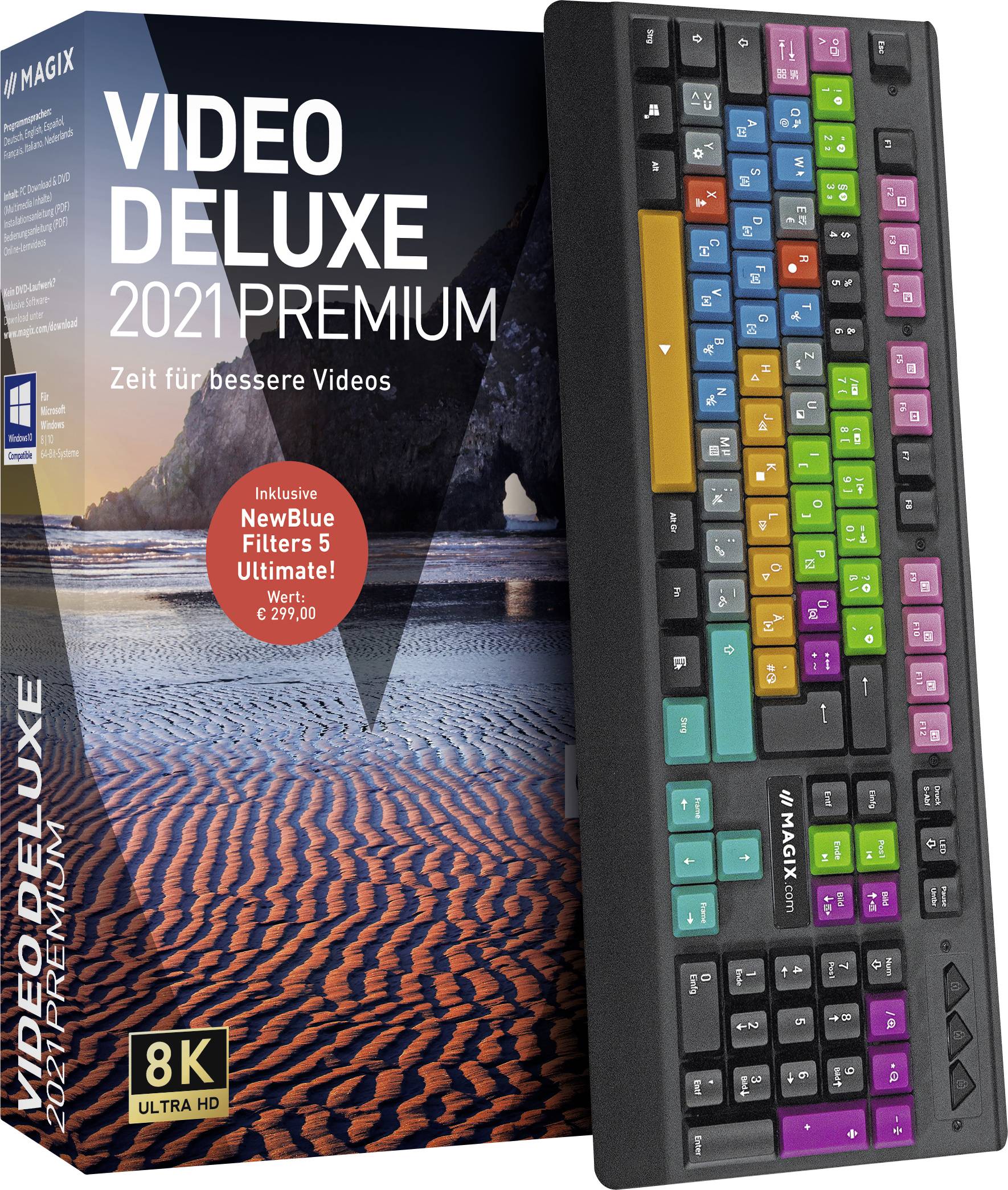 Magix Video deluxe Control (2021) Full version, 1 licence Windows Video editor