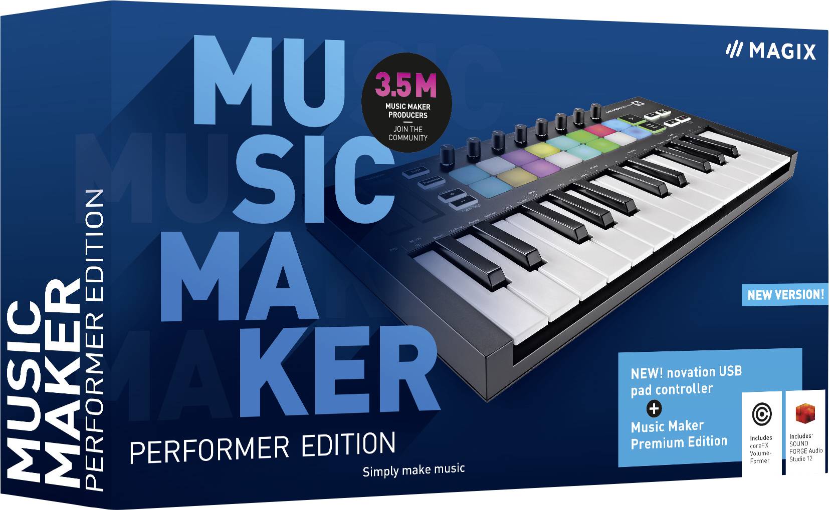 Magix Music Maker Performer Edition (2021) Full version, 1 licence Windows Music