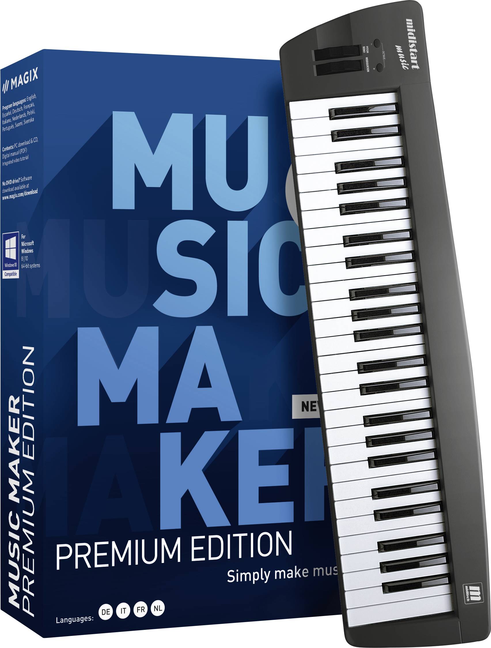 Magix Music Maker Control Edition (2021) Full version, 1 licence Windows Music