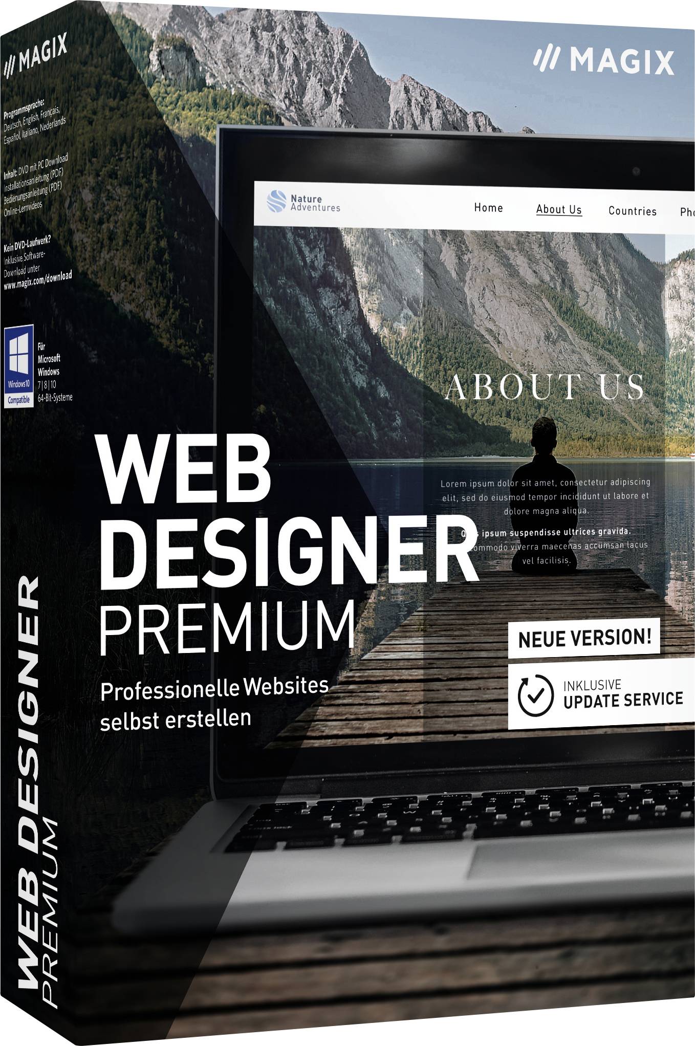 Magix Web Designer Premium Full version, 1 licence Windows Website design