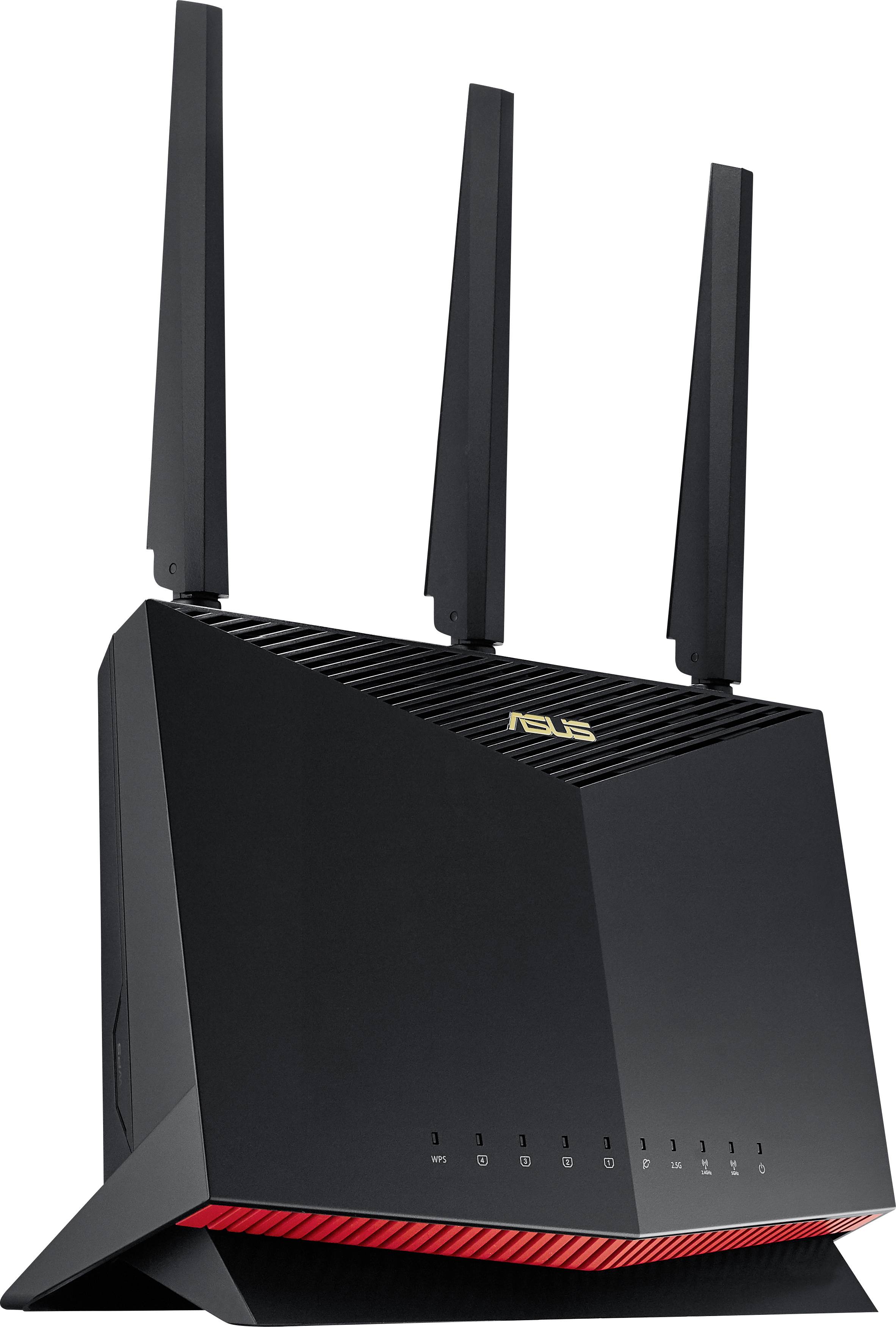 Asus RT-AX86U AX5700 AiMesh Wi-Fi router Built-in modem: UMTS, LTE 5 GHz, 2.4 GHz 5.7 Gbps