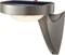 Outdoor light with solar panel, mounted on a wall bracket, used for environmentally friendly exterior lighting.