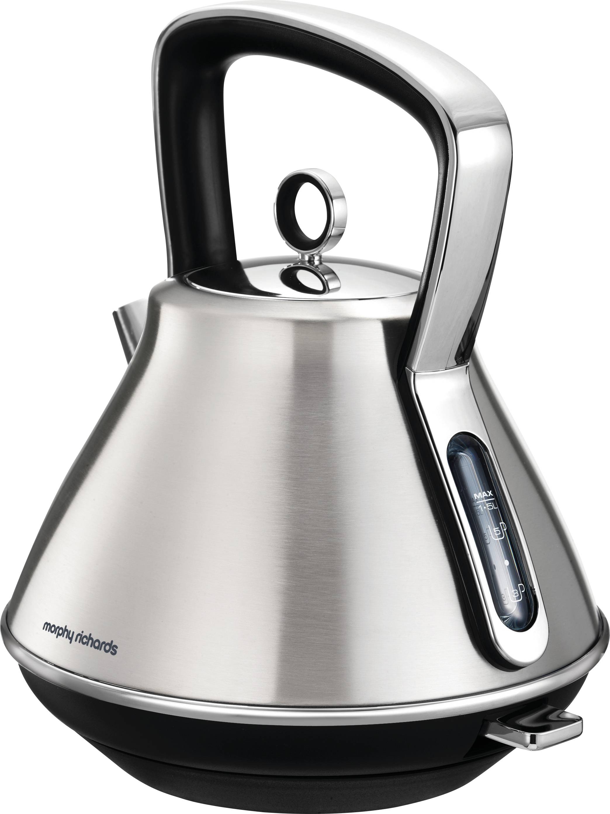 morphy richards brushed steel kettle