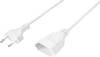Sygonix SY-5044228 Current Cable extension White 3.00 m H03VVH2-F 2X 0,75 mm²
