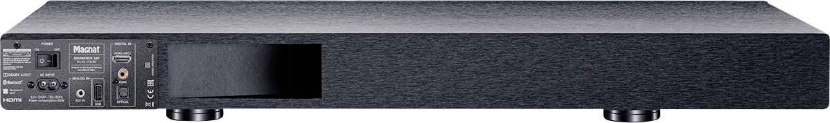 Magnat Sounddeck 160 Soundbase Black AptX technology, Bluetooth, USB-3