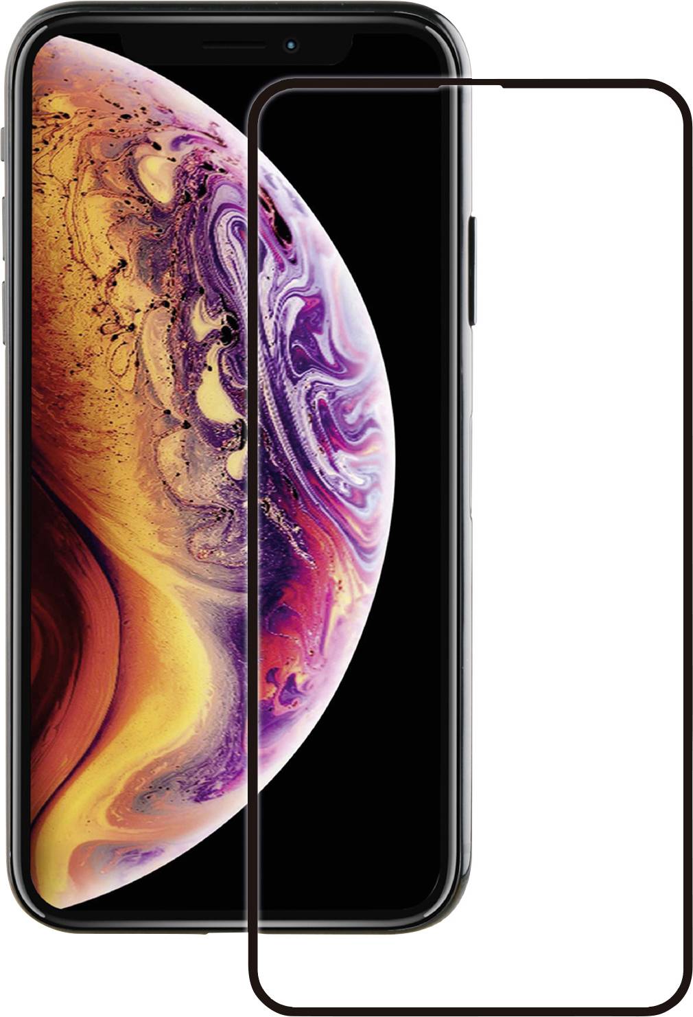 Vivanco SPGLASVVIPHXSPLBK_FS Glass screen protector 1 pc(s) Scratch-proof 38854-0