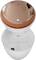 A white, circular humidifier with a copper-coloured, removable cover. The water level is marked with 'MAX'.