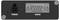 Back panel of a device showing a POWER socket and an RS232 serial port, with mounting screws on a dark metal panel.