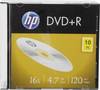 HP DRE00085 Blank DVD+R 4.7 GB 10 pc(s) Slim case