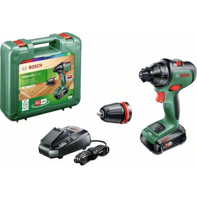 Bosch Home and Garden AdvancedDrill 18 2-speed-Cordless drill 18 V incl. rechargeables, incl. case, incl. charger